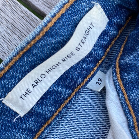 Denim Forum | The Arlo High-Rise Straight Jeans | Size 29 - Picture 7 of 13